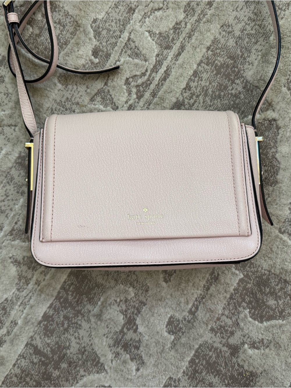 kate spade Blush Pink Pebbled Leather Crossbody